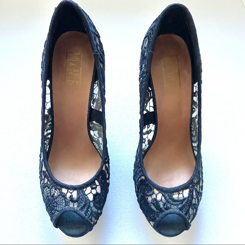 Mix No. 6 Black Sheer Heels